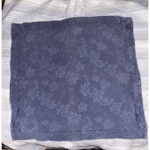 The Company Store Other - Company Store Floral Quilted Cotton Pillow Shams Blue 27x17 Scalloped Portugal